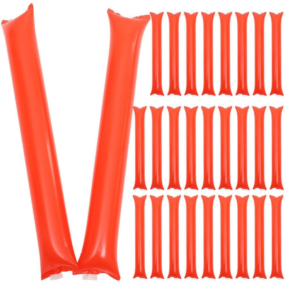 BESPORTBLE 50pcs Inflatable Cheer Props for Sports Events Lightweight Cheerleading Sticks for Parties Concerts and School Activities