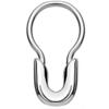 Surgical Steel Septum Ring Clicker Hoop 16 Gauge Safety Pin Design view 1
