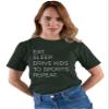 5X-Large Forest Green Mens Eat Sleep Drive Kids to Sports Repeat Funny Mom T-Shirt view 3