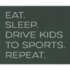 5X-Large Forest Green Mens Eat Sleep Drive Kids to Sports Repeat Funny Mom T-Shirt view 4