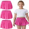 3 Pack Girls Flowy Shorts with Spandex Liner 2-in-1 Youth Butterfly Skirts for Fitness, Running, Sports (Set 13, Small) view 1