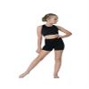 DANZNMOTION Girls High Waist Dance Booty Short 22406C (Black, 8-10) view 1