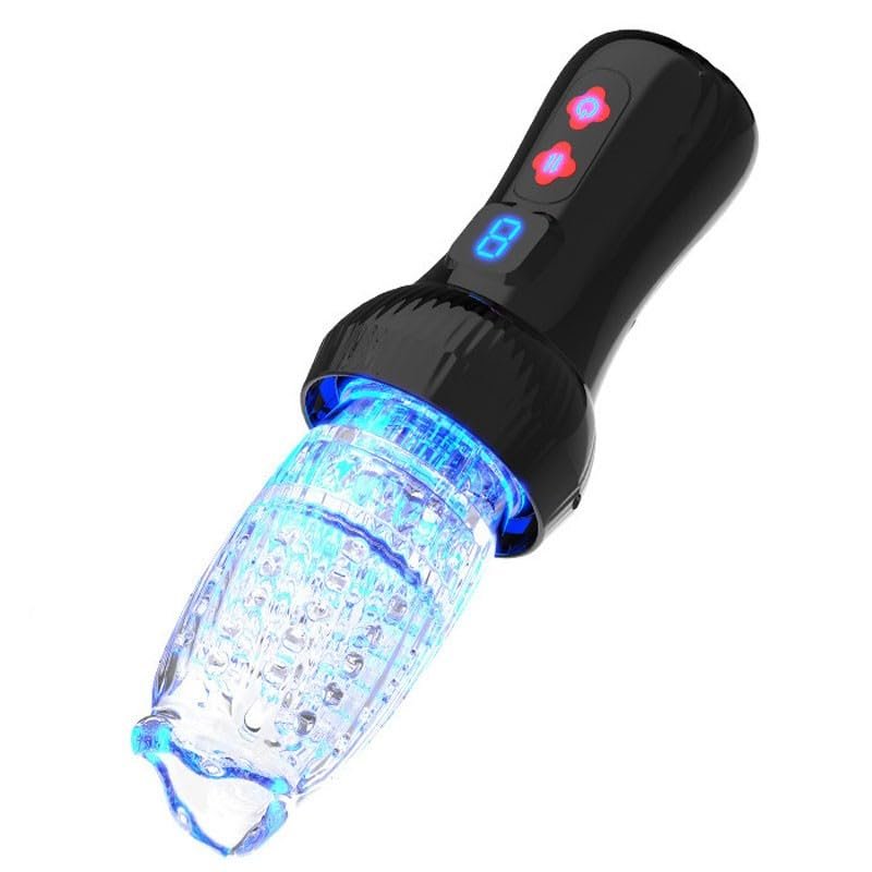 JITEM Portable Utility Tool, Men's Fully Automatic Fitness Equipment, 9-Frequency Rotation and Telescopic, Intelligent Pronunciation, size