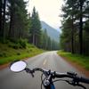 Black Bike Mirror 360 Degree Rotatable Handlebar Rearview Bike Mirrors Shockproof Wide Angle Acrylic Convex Safety Mirror for Most Mountain Road Bike,Bike Mirrors Accessories view 3