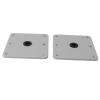 2Pcs Aluminum Alloy Boat Seat Mounting Base Marine Pedestal Seat Kit with 3/4in PIN Post (2 Pack) view 2
