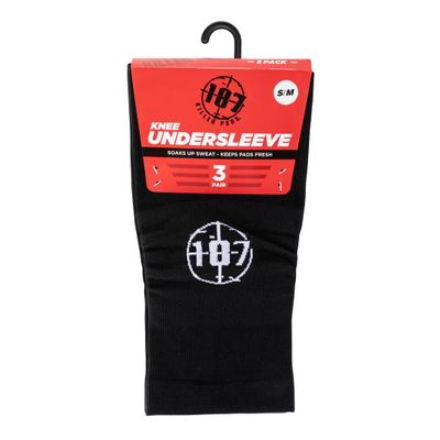 187 Killer Pads Knee Undersleeve, BLACK - JR/XS