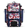 Boombah Catchers Superpack Hybrid Digital Camo Bat Bag PS-9060-3000C23 Royal/Red - Wheeled & Backpack Version view 1