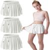3 Pack Girls Flowy Shorts with Spandex Liner 2-in-1 Youth Butterfly Skirts for Fitness, Running, Sports (Set 11, Youth X-Large) view 1