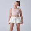 3 Pack Girls Flowy Shorts with Spandex Liner 2-in-1 Youth Butterfly Skirts for Fitness, Running, Sports (Set 11, Youth X-Large) view 2