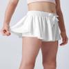 3 Pack Girls Flowy Shorts with Spandex Liner 2-in-1 Youth Butterfly Skirts for Fitness, Running, Sports (Set 11, Youth X-Large) view 3