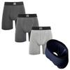 Warriors & Scholars Chafe Safe Pouch Modal Boxer Briefs For Men Pack, Ultra Soft, Breathable Quick Dry, Moisture-Wicking, Buldge Enhancing Mens Underwear, 105 M view 1