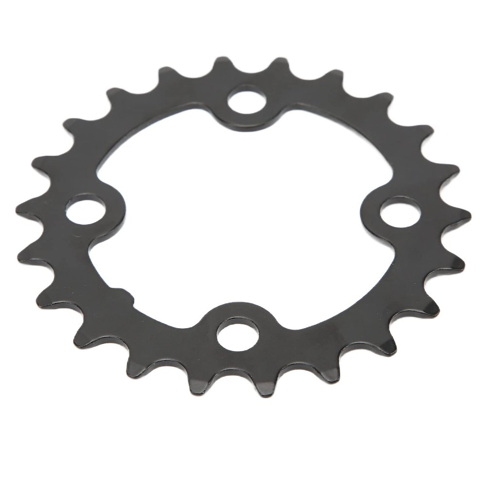 Alomejor 22T Chainring Crank Carbon Steel Replacement Chainring with Unique Tooth Design, Suitable for Most