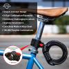DaShield Bike Lock Cable 5 Digit Resettable Combination Code for Bicycle and Scooter Cable Lock Anti Theft Cable Locks with Secure Mounting Bracket (59" (2 Pack)) view 2