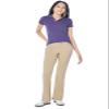 Aeropostale Women's Petite Aero Classic Uniform Pant, Summer Tan, 000 Short view 2