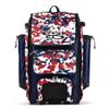 Boombah Catchers Superpack Hybrid Digital Camo Bat Bag PS-9060-3000C23 Navy/Red - Wheeled & Backpack Version view 1