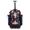 Boombah Catchers Superpack Hybrid Digital Camo Bat Bag PS-9060-3000C23 Navy/Red - Wheeled & Backpack Version view 2