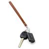 Alban Leather Wrist Strap for Wallet, Clutch, Keys, Wristlet Purse, Keychain for Women and Men - Genuine Brown Leather Strap with Silver Metal Clasp view 4