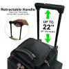 Pyramid Path Pro Deluxe Double Roller Bowling Bag (Black/Circuit Hot Pink) view 3