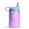 Hydro Flask Kids Water Bottle for School - Stainless Steel and Insulated with Straw Cap - 12 Oz in Anemone Purple view 1
