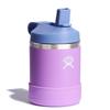 Hydro Flask Kids Water Bottle for School - Stainless Steel and Insulated with Straw Cap - 12 Oz in Anemone Purple view 2