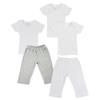 Bambini CS-0463L Infant T-Shirts & Track Sweat Pants Grey & White - Large - Pack of 5 view 1