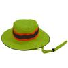 212 Main LRH-FB-S-M High Vis Ranger Style Full Brimmed Hats Lime with Orange Contrast Binding & Silver Reflective Tape Small & Medium view 1