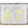 Bambini LS-0556NB Layette Baby Clothes Set - White Blue & Yellow - Newborn - Pack of 3 view 1