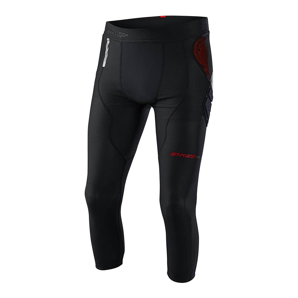 Troy Lee Designs Stage Ghost D30 Pant Baselayer, Solid Black, Medium