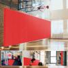 PROGOAL 72" x 24" x 4" Gym Wall Padding Basketball Court Wall Mats Athletes Protector,Removable High Elasticity Tear-Resistant 4" Thick Foam High-Density Wall Pads for Safty(Red) view 1