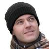 212 Main Men's Knit Hat Wholesale Black view 1