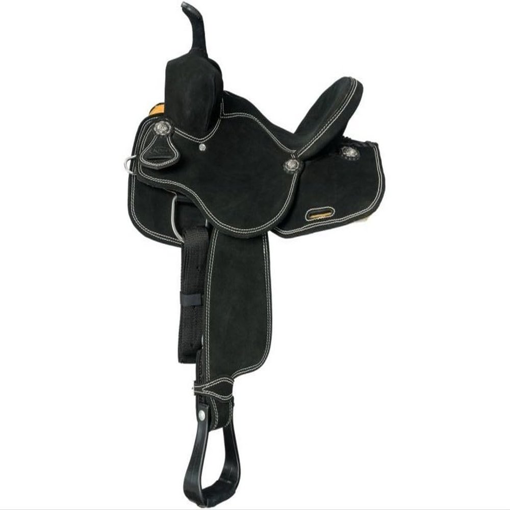 Tough 1 King Series Youth Bear Trap Saddle 10 Black