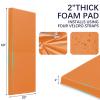 PROGOAL 60" x 20" x 2" Gym Wall Padding Basketball Court Wall Mats Athletes Protector,Removable High Elasticity Tear-Resistant 2" Thick Foam High-Density Wall Pads for Safty(Orange) view 2