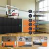 PROGOAL 60" x 20" x 2" Gym Wall Padding Basketball Court Wall Mats Athletes Protector,Removable High Elasticity Tear-Resistant 2" Thick Foam High-Density Wall Pads for Safty(Orange) view 4