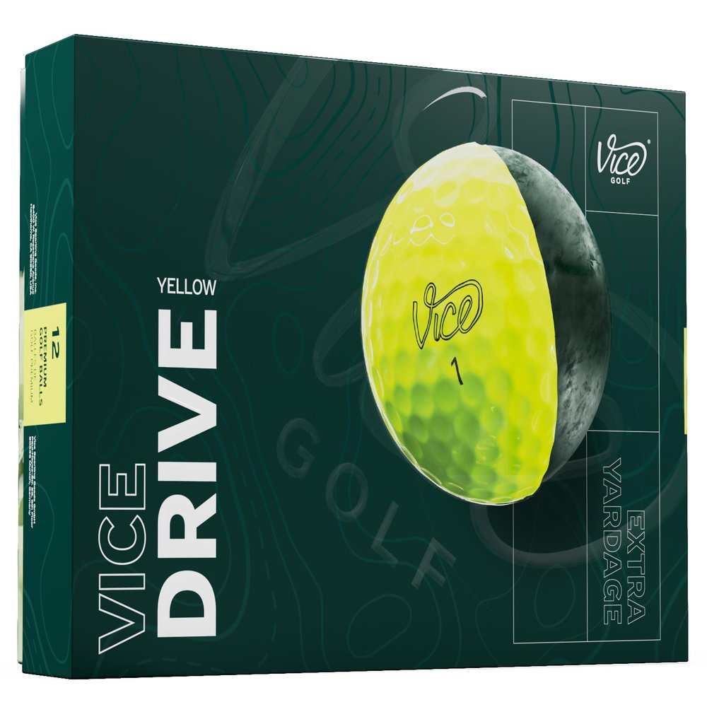 Vice Drive Golf Balls, Generation 3, Yellow