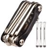 NIPNSCI Bike Chain Tool, Bike Tire Levers, Bike Tire Repair Kit, Chain Breaker, Bike Tire Repair Kit, Skate Tool, Tire Iron, Tire Spoons, Bike Multitool, Bike Tool Kit, Black view 1