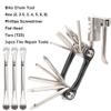 NIPNSCI Bike Chain Tool, Bike Tire Levers, Bike Tire Repair Kit, Chain Breaker, Bike Tire Repair Kit, Skate Tool, Tire Iron, Tire Spoons, Bike Multitool, Bike Tool Kit, Black view 2