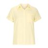 Akklian Short Sleeve Tops for Women Dressy Casual Short Sleeve Trendy Collared Button Shirt Solid V-Neck Loose T-Shirt Blouse view 3