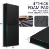 PROGOAL 60" x 24" x 4" Gym Wall Padding Basketball Court Wall Mats Athletes Protector,Removable High Elasticity Tear-Resistant 2" Thick Foam High-Density Wall Pads for Safty(Black) view 2