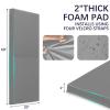PROGOAL 60" x 20" x 2" Gym Wall Padding Basketball Court Wall Mats Athletes Protector,Removable High Elasticity Tear-Resistant 2" Thick Foam High-Density Wall Pads for Safty(Light Grey) view 2