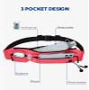 WATERFLY Running Belt Fanny Pack: Runner Marathon Jogging Waist Pack Sport Workout Exercise Fitness Phone Holder Belt for Men Women Jogger Slim Waistband view 3