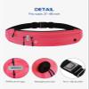 WATERFLY Running Belt Fanny Pack: Runner Marathon Jogging Waist Pack Sport Workout Exercise Fitness Phone Holder Belt for Men Women Jogger Slim Waistband view 4