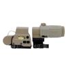 558 Red Green Dot Reflex Sight & G33/G43/G45 3X 5X Magnifier Scope Combo, 558+G33/G43/G45 Sight, Optical Holographic Hybrid Sight + G33/G43/G45 Magnifier with Switch to Side QD Mount, Fit 20mm Rail view 2