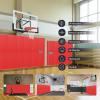 PROGOAL 72" x 20" x 2" Gym Wall Padding Basketball Court Wall Mats Athletes Protector,Removable High Elasticity Tear-Resistant 2" Thick Foam High-Density Wall Pads for Safty(Red) view 4