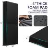 PROGOAL 72" x 20" x 4" Gym Wall Padding Basketball Court Wall Mats Athletes Protector,Removable High Elasticity Tear-Resistant 4" Thick Foam High-Density Wall Pads for Safty(Black) view 2