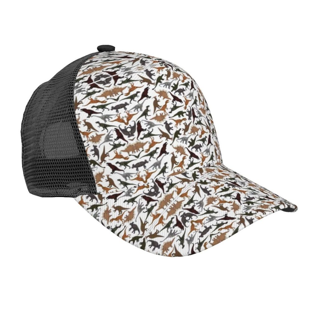 MyPiky Trotting Flat Coated Retrievers Paw Print Mesh Womens Baseball Cap Hat Dad Hat Adjustable Hip Hop Hat Trucker Hat for Men Or Women