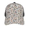MyPiky Trotting Flat Coated Retrievers Paw Print Mesh Womens Baseball Cap Hat Dad Hat Adjustable Hip Hop Hat Trucker Hat for Men Or Women view 3