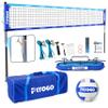 PLYOGO Volleyball Net for Backyard, Professional Portable Outdoor Heavy Duty Volleyball Net Set with Adjustable Aluminum Poles, Anti-Sag Design, Double Tension Adjuster for Beach, Grass |1680D Bag view 1