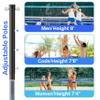 PLYOGO Volleyball Net for Backyard, Professional Portable Outdoor Heavy Duty Volleyball Net Set with Adjustable Aluminum Poles, Anti-Sag Design, Double Tension Adjuster for Beach, Grass |1680D Bag view 3