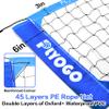 PLYOGO Volleyball Net for Backyard, Professional Portable Outdoor Heavy Duty Volleyball Net Set with Adjustable Aluminum Poles, Anti-Sag Design, Double Tension Adjuster for Beach, Grass |1680D Bag view 4