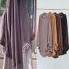 Boedaty Ramadan Eid Prayer Garment Long Khimar Hijab Scarf Wrap with Flounces Abaya Jilbab Muslim Islam for Women view 3
